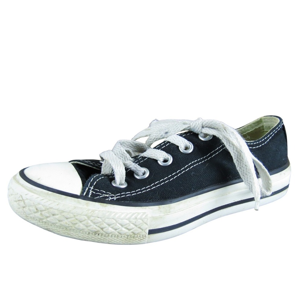 Converse Unisex Sneaker Low Top Sz T 12 Medium Black Fabric Lace Up